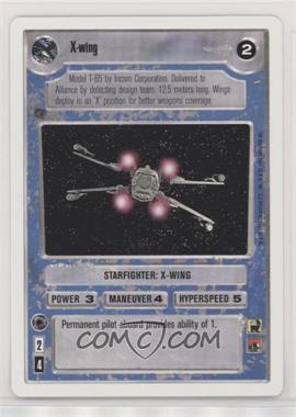 1995 Star Wars CCG: Premiere - [Base] - Unlimited White Border #_XWIN - X-Wing
