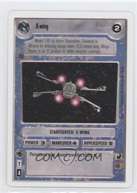 1995 Star Wars CCG: Premiere - [Base] - Unlimited White Border #_XWIN - X-Wing