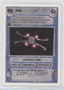 1995 Star Wars CCG: Premiere - [Base] - Unlimited White Border #_XWIN - X-Wing