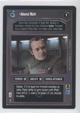 1995 Star Wars CCG: Premiere - [Base] #_ADMO - Admiral Motti