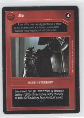 1995 Star Wars CCG: Premiere - [Base] #_ALTE - Alter (Dark)