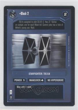 1995 Star Wars CCG: Premiere - [Base] #_BLA2 - Black 2