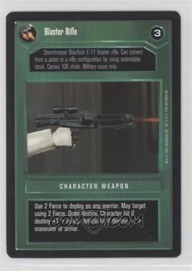 1995 Star Wars CCG: Premiere - [Base] #_BLRI - Blaster Rifle (Dark) [COMC RCR Good‑Very Good]