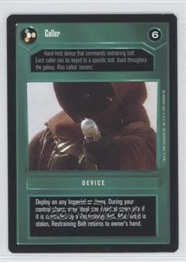 1995 Star Wars CCG: Premiere - [Base] #_CALL - Caller (Dark)