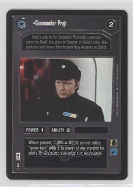 1995 Star Wars CCG: Premiere - [Base] #_COPR - Commander Praji