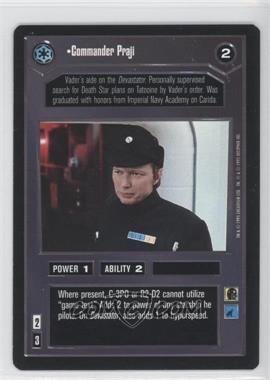 1995 Star Wars CCG: Premiere - [Base] #_COPR - Commander Praji