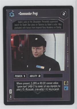 1995 Star Wars CCG: Premiere - [Base] #_COPR - Commander Praji