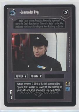 1995 Star Wars CCG: Premiere - [Base] #_COPR - Commander Praji