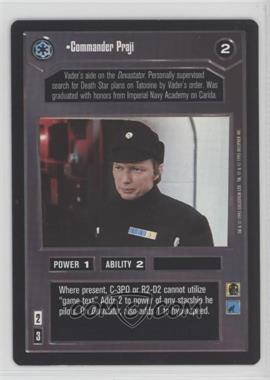 1995 Star Wars CCG: Premiere - [Base] #_COPR - Commander Praji