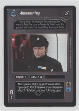 1995 Star Wars CCG: Premiere - [Base] #_COPR - Commander Praji