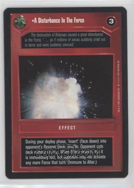 1995 Star Wars CCG: Premiere - [Base] #_DIFO - A Disturbance In The Force