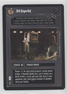 1995 Star Wars CCG: Premiere - [Base] #_EESI - EG-6 [Eegee-Six]