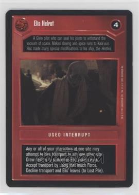 1995 Star Wars CCG: Premiere - [Base] #_ELHE - Elis Helrot