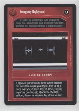 1995 Star Wars CCG: Premiere - [Base] #_EMDE - Emergency Deployment