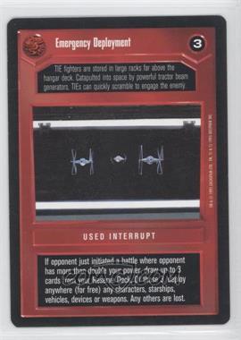 1995 Star Wars CCG: Premiere - [Base] #_EMDE - Emergency Deployment