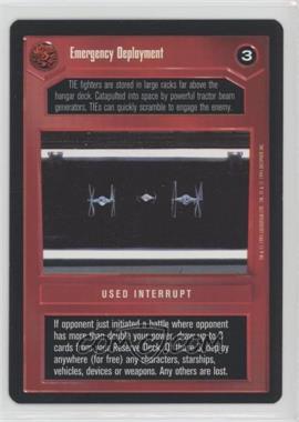 1995 Star Wars CCG: Premiere - [Base] #_EMDE - Emergency Deployment