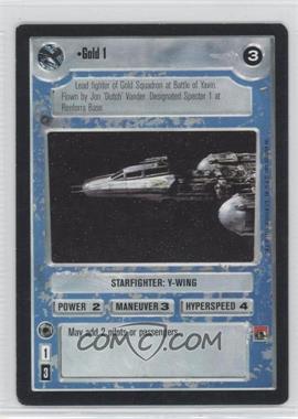 1995 Star Wars CCG: Premiere - [Base] #_GOL1 - Gold 1