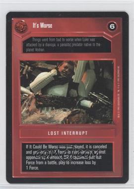 1995 Star Wars CCG: Premiere - [Base] #_ITWO - It's Worse