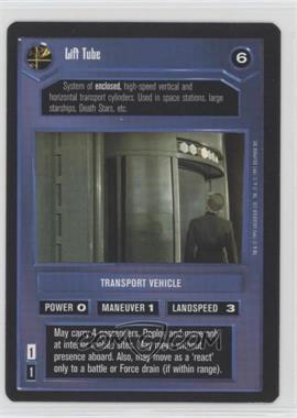 1995 Star Wars CCG: Premiere - [Base] #_LITU - Lift Tube (Dark)