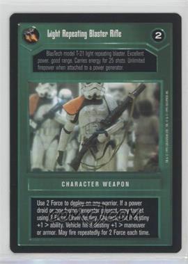 1995 Star Wars CCG: Premiere - [Base] #_LRBR - Light Repeating Blaster Rifle