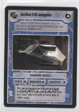 1995 Star Wars CCG: Premiere - [Base] #_SOLA - SoroSuub V-35 Landspeeder