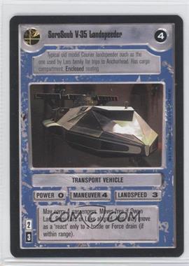 1995 Star Wars CCG: Premiere - [Base] #_SOLA - SoroSuub V-35 Landspeeder