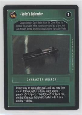 1995 Star Wars CCG: Premiere - [Base] #_VALI - Vader's Lightsaber