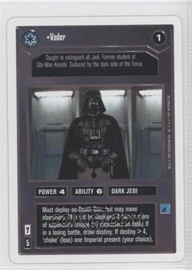1995 Star Wars Customizable Card Game: Premiere - Expansion Set [Base] - Unlimited White Border #VADE - Vader