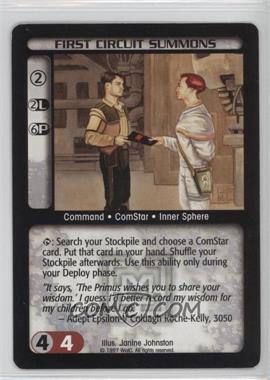 1996-1998 Battletech Collectible Card Game - [Base] #_FCSU - First Circuit Summons