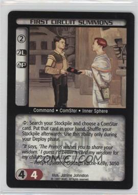 1996-1998 Battletech Collectible Card Game - [Base] #_FCSU - First Circuit Summons