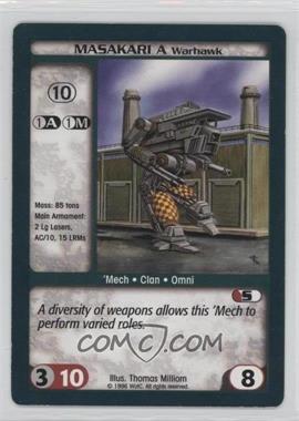 1996-1998 Battletech Collectible Card Game - [Base] #_MASA - Masakari A Warhawk [Noted]