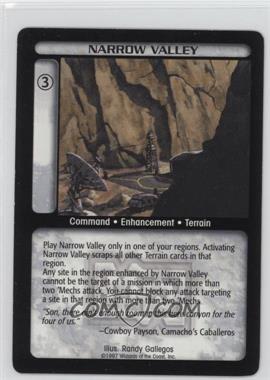 1996-1998 Battletech Collectible Card Game - [Base] #_NAVA - Narrow Valley