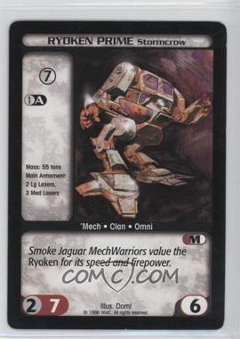 1996-1998 Battletech Collectible Card Game - [Base] #_RPST - Ryoken Prime Stormcrow