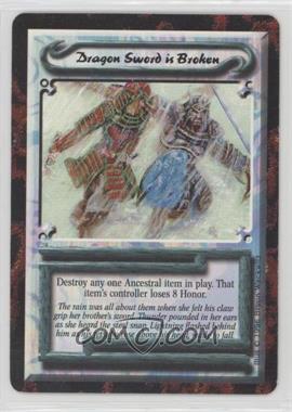 1996 Legend of the Five Rings CCG - Forbidden Knowledge - Expansion Set [Base] #DSBR - Dragon Sword is Broken