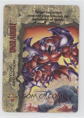 1996 Marvel Overpower Collectible Card Game - Promo Onslaught Expansion Set #GA - Onslaught (Psychic Absorption)