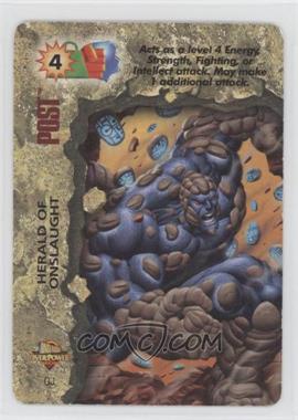 1996 Marvel Overpower Collectible Card Game - Promo Onslaught Expansion Set #GJ - Post (Herald of Onslaught)