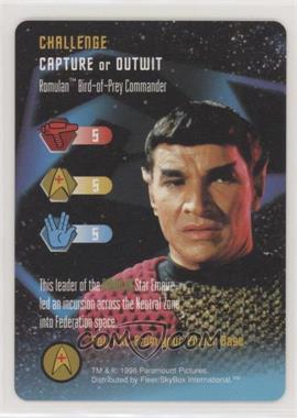 1996 Star Trek - The Card Game - [Base] #_NoN - Challenge - Romulan Bird-of-Prey Commander