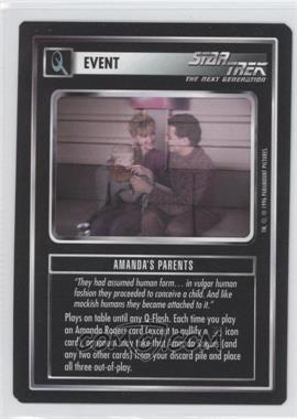 1996 Star Trek CCG: Q Continuum - [Base] #_AMPA - Amanda's Parents