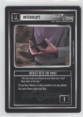 1996 Star Trek CCG: Q Continuum - [Base] #WGPO - Wesley Gets the Point