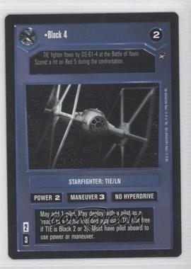 1996 Star Wars CCG: A New Hope - Expansion #BLA4 - Black 4