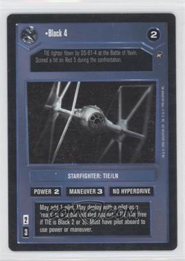 1996 Star Wars CCG: A New Hope - Expansion #BLA4 - Black 4