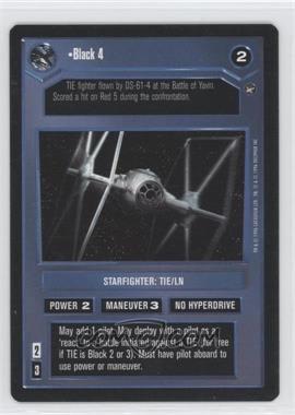 1996 Star Wars CCG: A New Hope - Expansion #BLA4 - Black 4