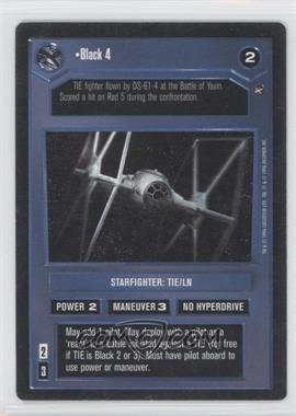 1996 Star Wars CCG: A New Hope - Expansion #BLA4 - Black 4