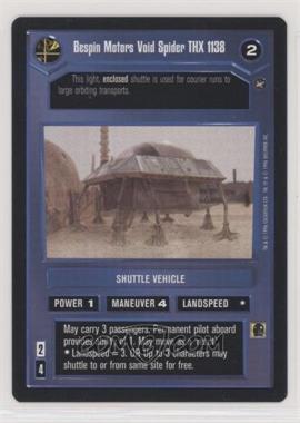 1996 Star Wars CCG: A New Hope - Expansion #BMVS - Bespin Motors Void Spider THX 1138