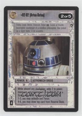 1996 Star Wars CCG: A New Hope - Expansion #R2D2 - R2-D2 (Artoo-Detoo) [EX to NM]