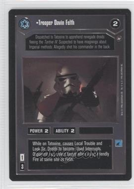 1996 Star Wars CCG: A New Hope - Expansion #TDFE - Trooper Davin Felth