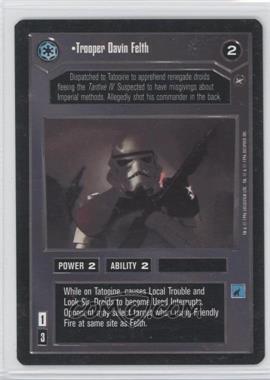 1996 Star Wars CCG: A New Hope - Expansion #TDFE - Trooper Davin Felth