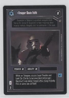 1996 Star Wars CCG: A New Hope - Expansion #TDFE - Trooper Davin Felth