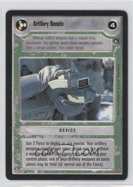 1996 Star Wars CCG: Hoth - Expansion #_ARRE - Artillery Remote