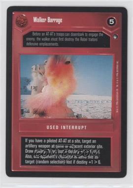 1996 Star Wars CCG: Hoth - Expansion #_WABA - Walker Barrage